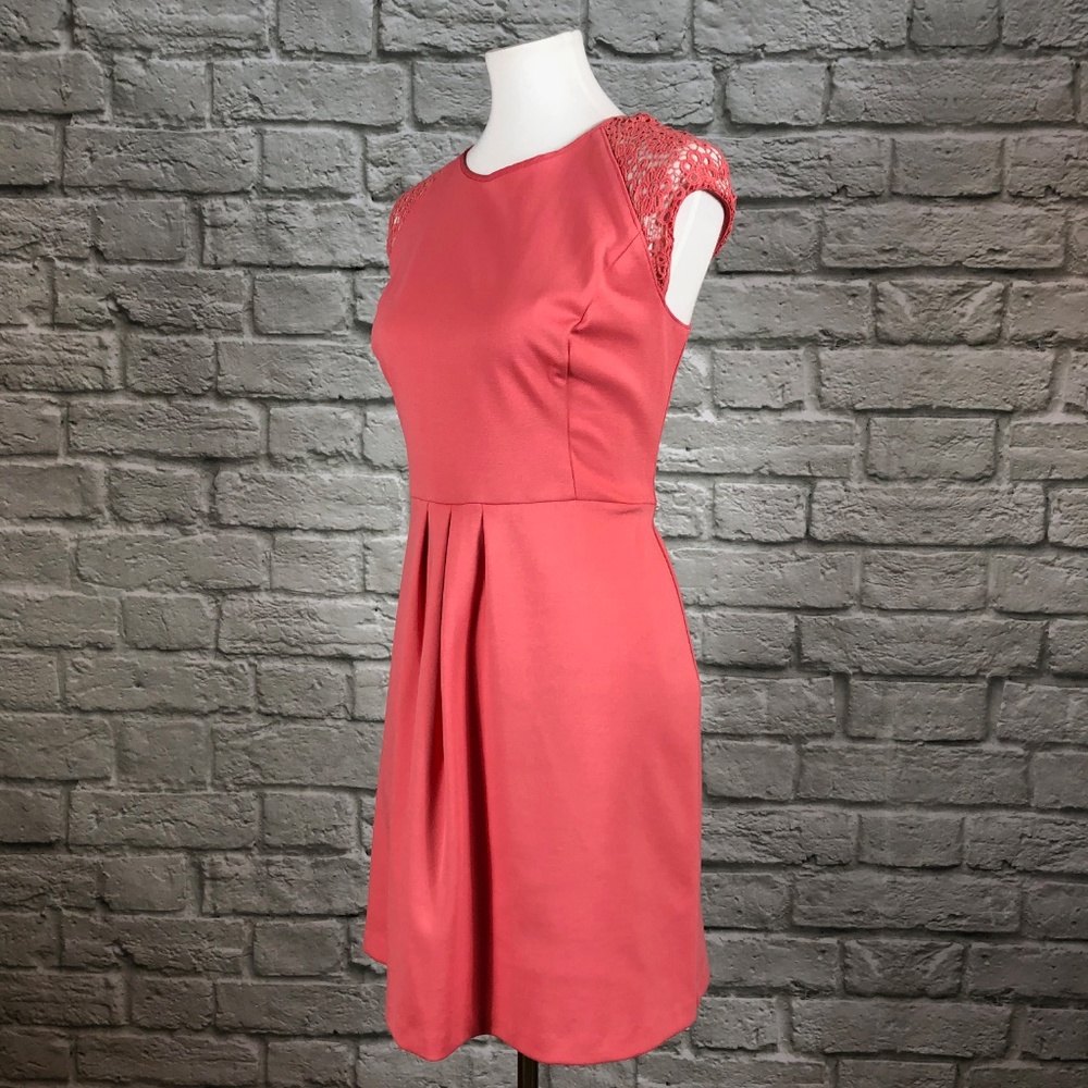 LC Lauren Conrad Lace Raglan Ponte Sheath Dress - Picture 2 of 5